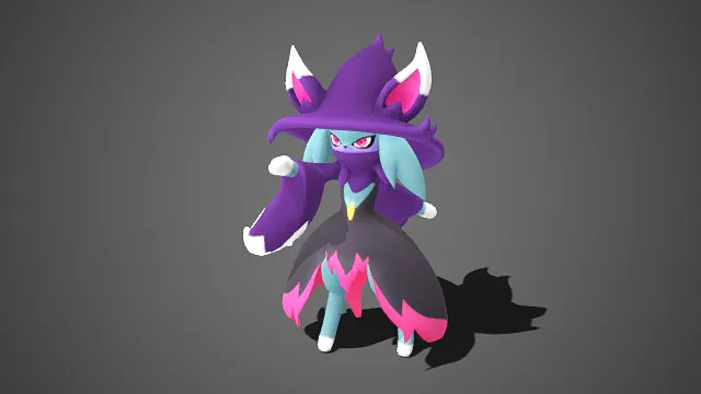 萌系  邪魅  魔法角色  狐耳造型  拼接长袍  暗黑魔法元素  动画角色设计  反差