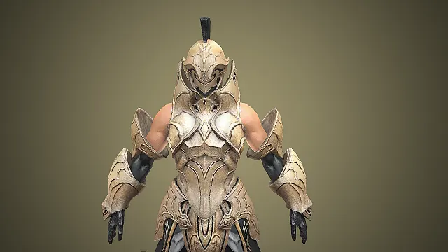 沙纹圣甲武士  幻史诗沙色战甲  沙色战甲战士  圣殿武士  圣甲建模