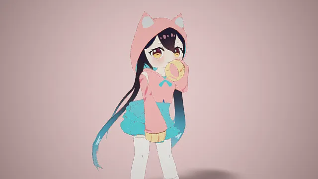 赤壁猫女 人物角色3D模型
