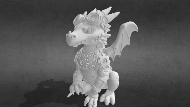 龙蒸汽朋克风格obj.obj