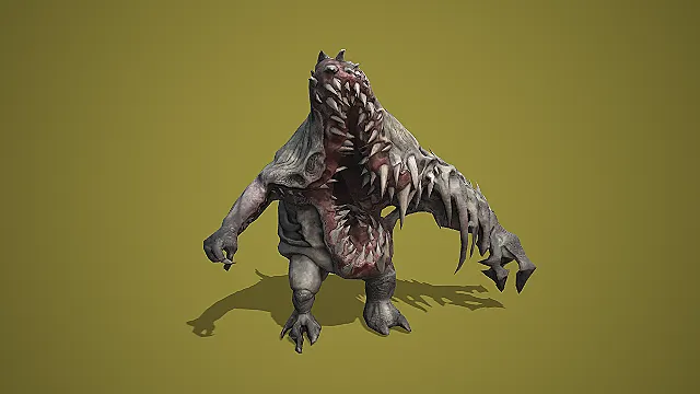 腐棘巨口噬魔  吞噬类魔物  利齿BOSS  游戏模型  怪物