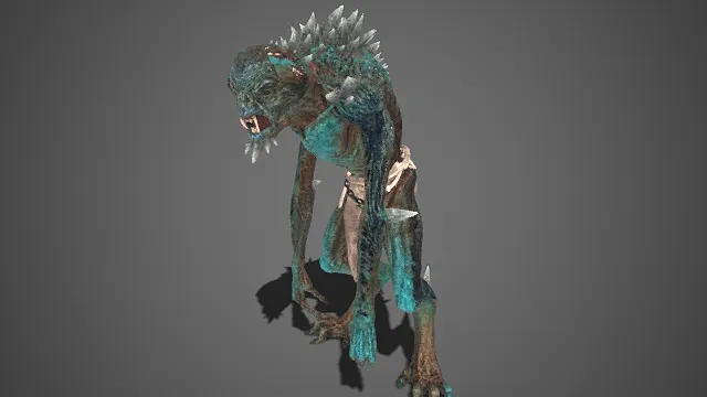 暗黑  佝偻畸变  魔物  腐坏质感  棘刺  狰狞与诡异  怪物反派