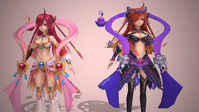 舞者精灵  宠物鸟  二次元角色  舞娘角色