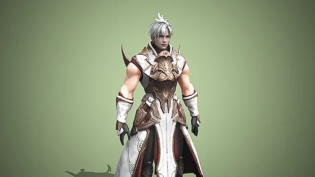 银白圣纹狂战祭司  祭司模型  祭司BOSS  霸气角色  游戏模型