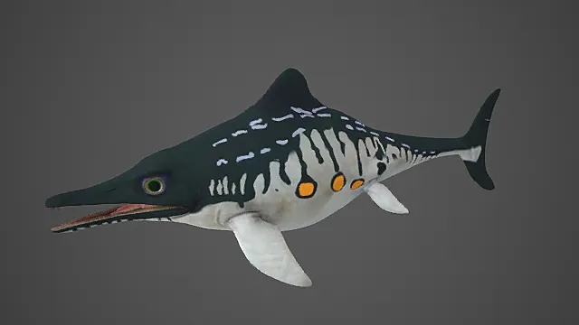 深海秘境奇幻尖吻水栖生物模型