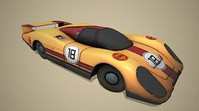 70年代的赛车跑车模型