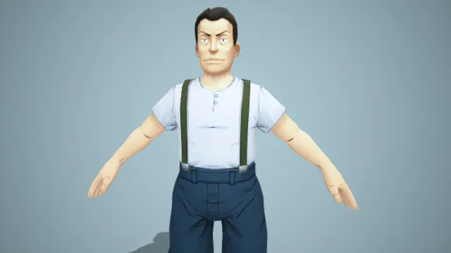 海贼王  动漫角色  NPC  背带裤  男人