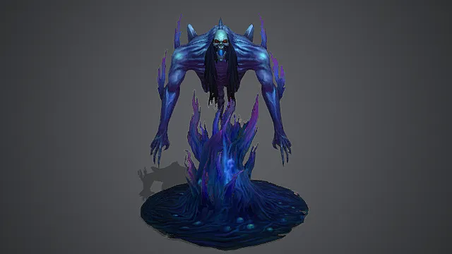 妖界冥火鬼域幽焰怨魂煞模型