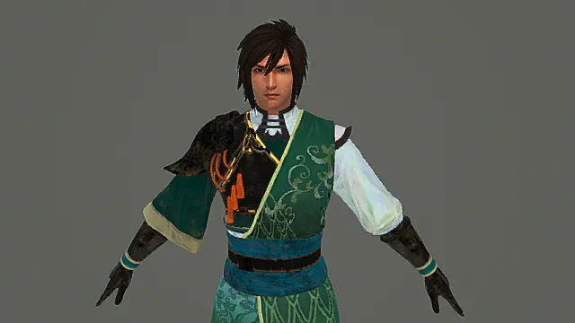 翠羽青衫·国风仙侠侠客套装