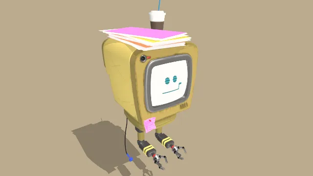 科技计算机办公机器人机械