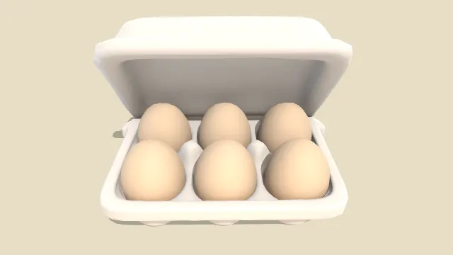 放有鸡蛋的托盘食物