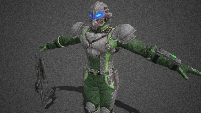 硬核战场风格  科幻装甲  科技感  铆钉  机甲元素  重型枪械  军武装备  