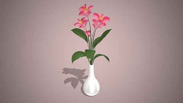 白色水滴形  陶瓷花瓶  法式温柔风  多支花束设计