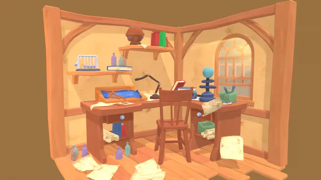 发明家房间内饰场景模型