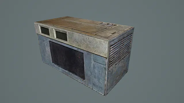 复古做旧金属工业风设备3D模型