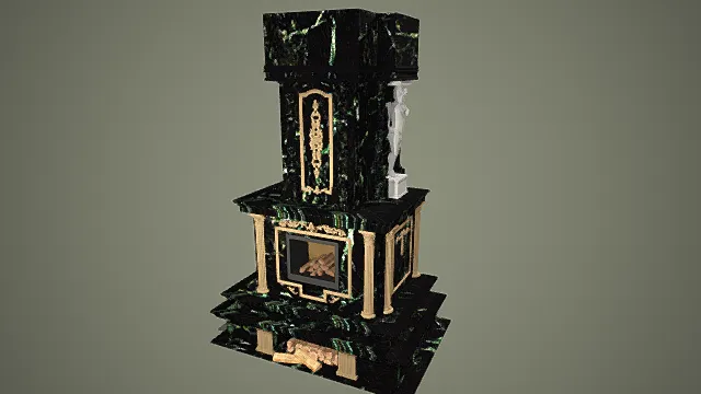 欧式壁炉3D模型
