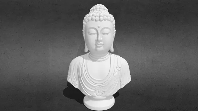 佛陀半身像 版本10 stl.stl