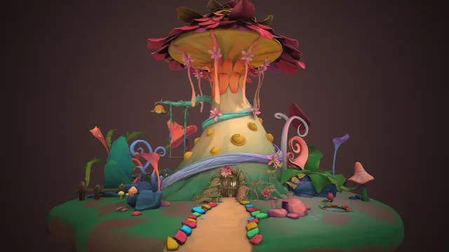 自然之精华科幻植物场景