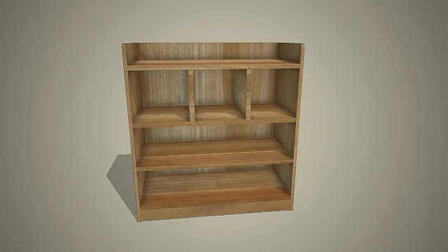 木质多层置物架  室内收纳家具  简约现代风格  储物柜