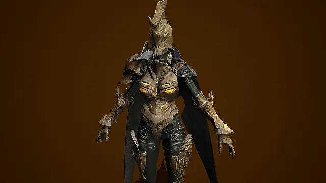 女战士  铠甲  游戏角色  游戏模型  游戏角色设计