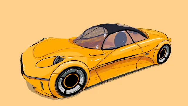 风格化保时捷福克斯汽车豪车跑车