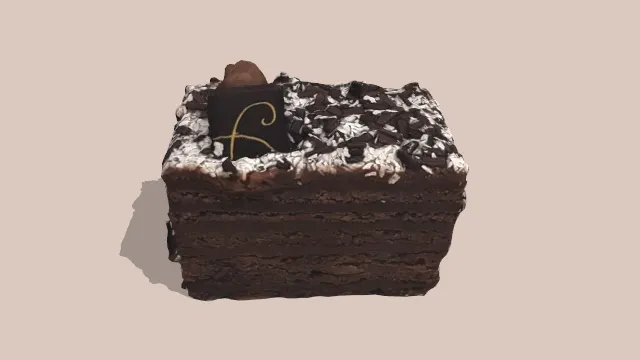 巧克力布朗尼蛋糕甜点食物