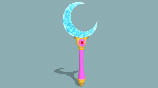 水晶月亮棒发光道具