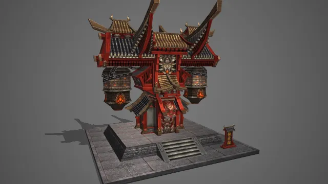 铁匠铺 古风建筑 古风模型 游戏模型