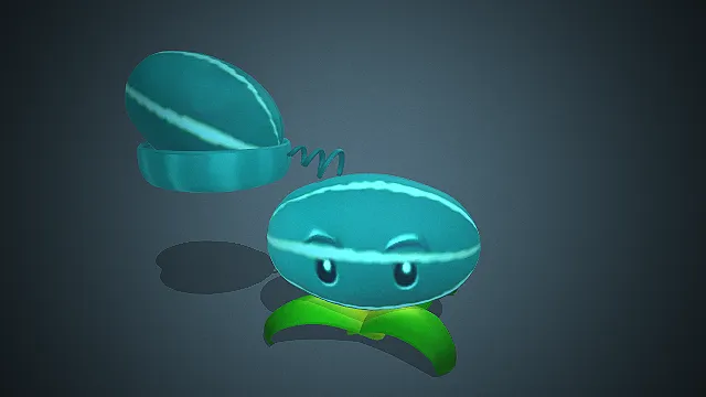 《植物大战僵尸》里 “冰西瓜投手” 的3D模型