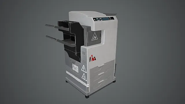 办公用多功能一体打印机 3D 模型