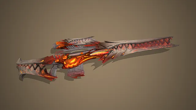 南瓜龙头枪械  万圣节风  机械与生物融合  游戏武器