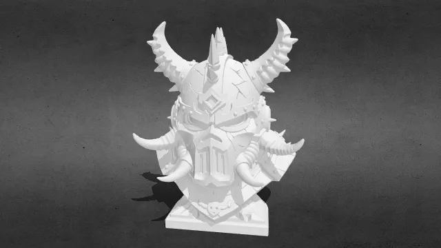 混沌星际战士半身像stl.stl