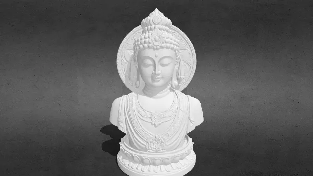 佛陀半身像 版本2 stl.stl