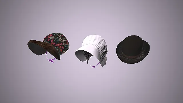 复古女帽  田园碎花  复古礼帽  布艺配饰