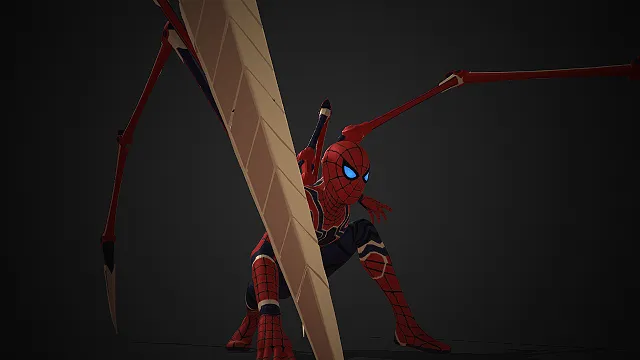 蜘蛛侠  科幻英雄  机械战甲  战斗姿态