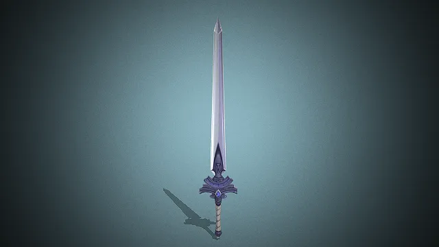 一个游戏《原神》的冷刃模型