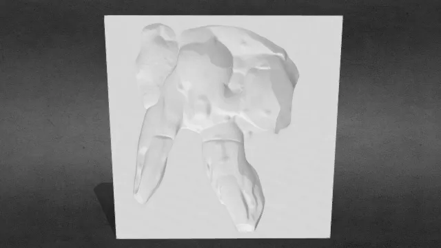 逼真的恐龙足迹