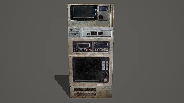 复古做旧工业风组合控制设备3D模型