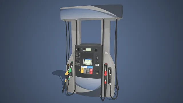 加油站加油机  电子显示屏  工业风设计  场景道具