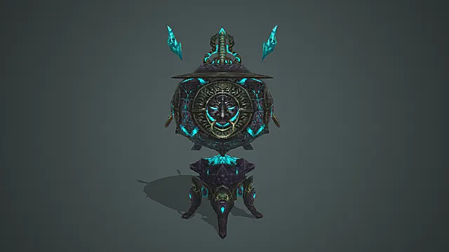 妖界禁法秘殿幽晶咒印魔炉模型