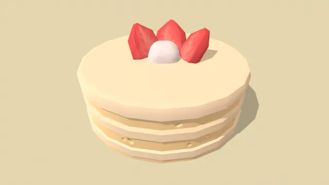 草莓水果蛋糕甜点面包食物