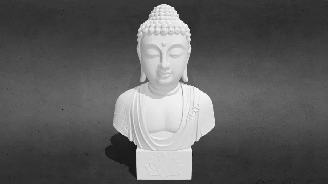 佛陀半身像 版本9 stl.stl