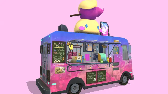 兔子棉花糖卡车汽车糖果食物