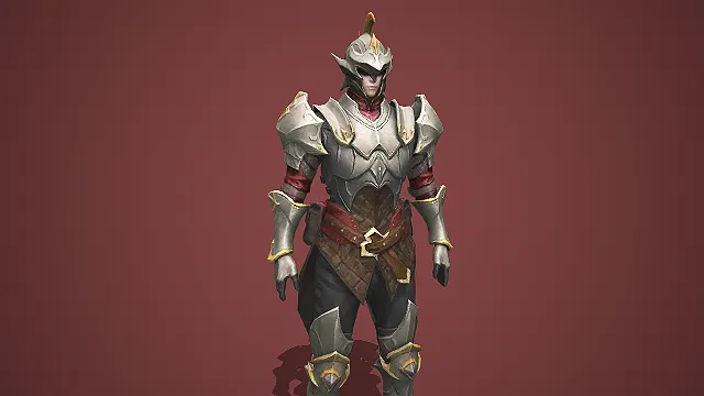 银纹锋铠精灵战将  近战敏捷角色  战将模型  战场灵动角色  游戏模型