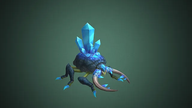 晶岩巨蟹  锐爪巨钳  重甲壳躯体  冰晶