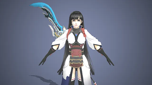 和风女武士  樱花战裙  近战剑士  黑长直御姐