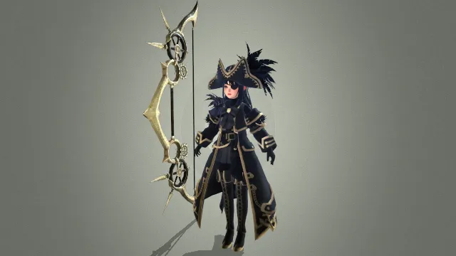 游戏人物 人物模型 海盗 海盗船长 水手 