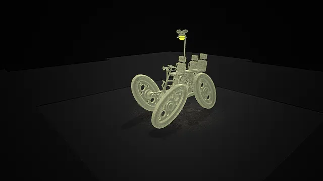 奇幻童话世界悬浮载具模型