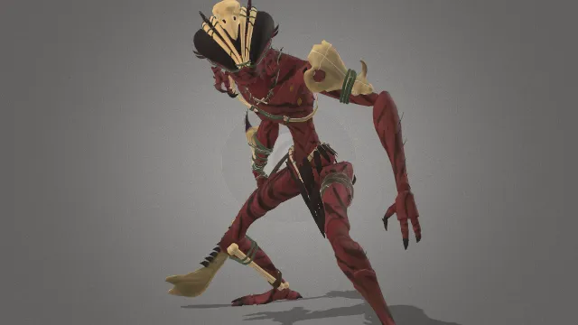 部落变异虫怪物游戏角色模型