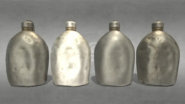 1918年美国军营使用水壶军用装备